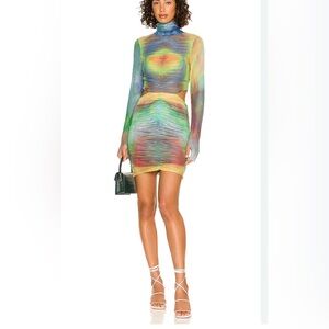 AFRM sadie Long Sleeve Dress with cutout